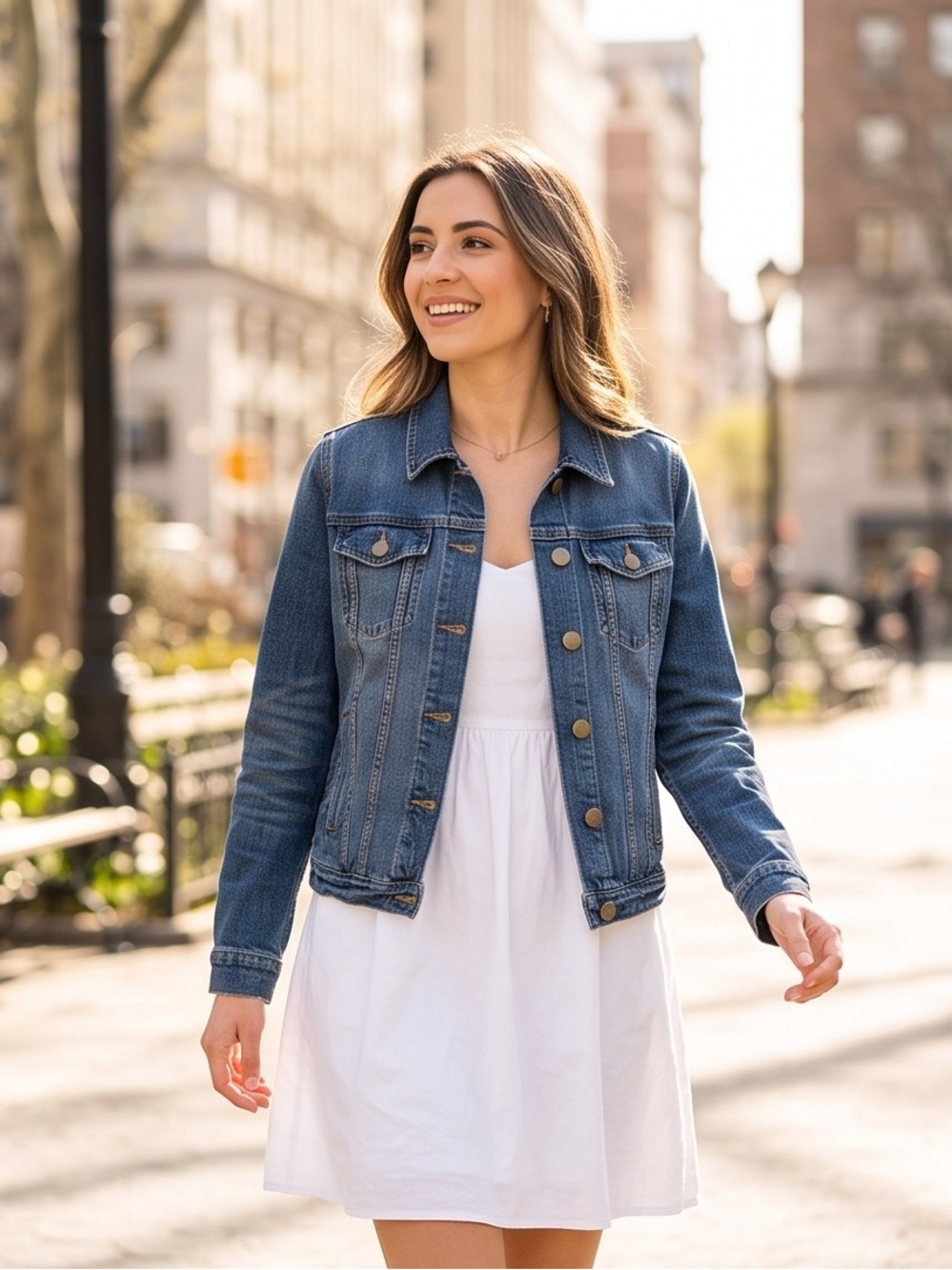 Gap 1969 Women’s Classic 100% Cotton Denim Trucker Jacket “Medium Vintage” XLT